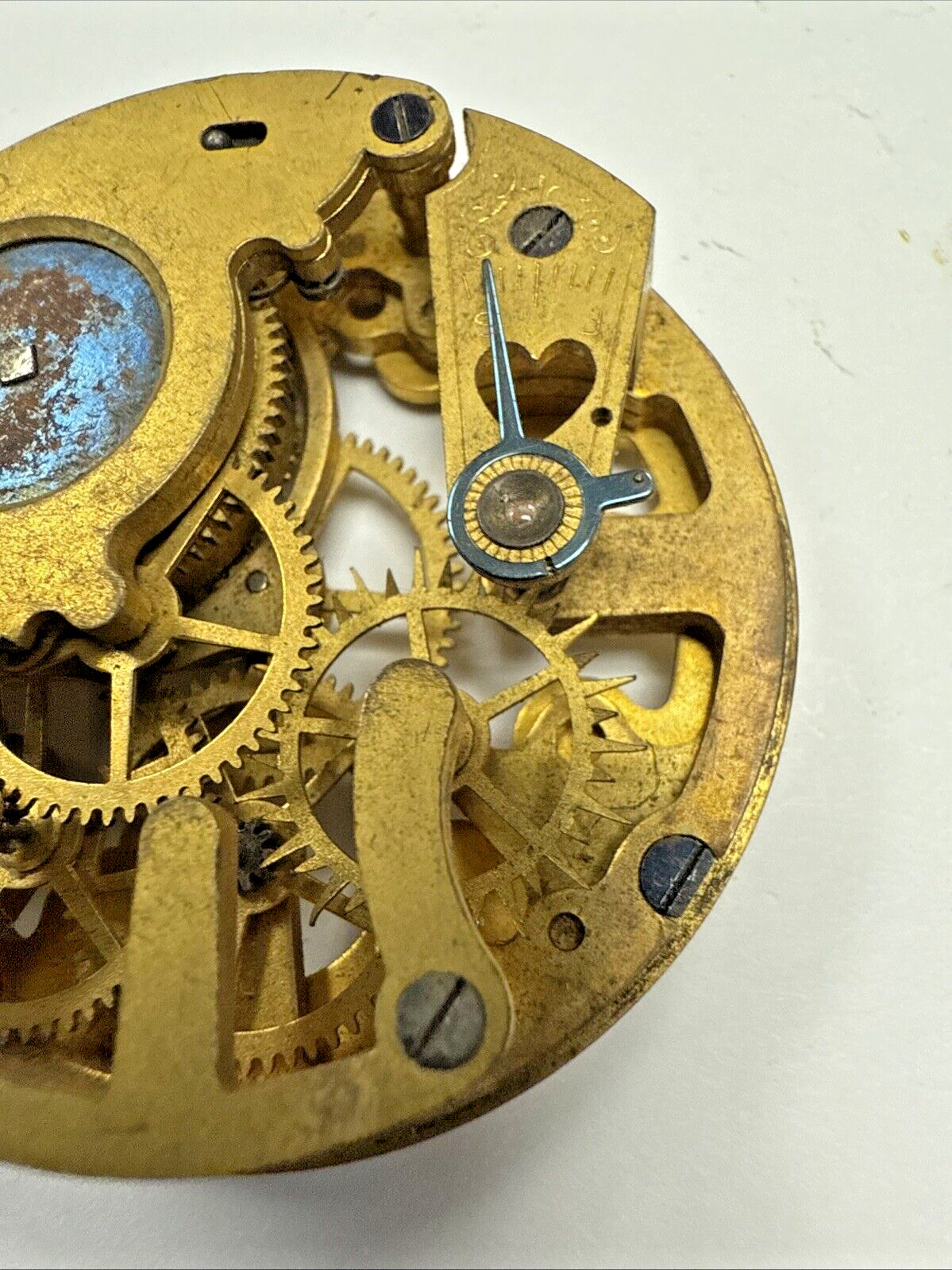 New England Watch Co. Duplex. Skeletonized Movement . Rare! item# e11224