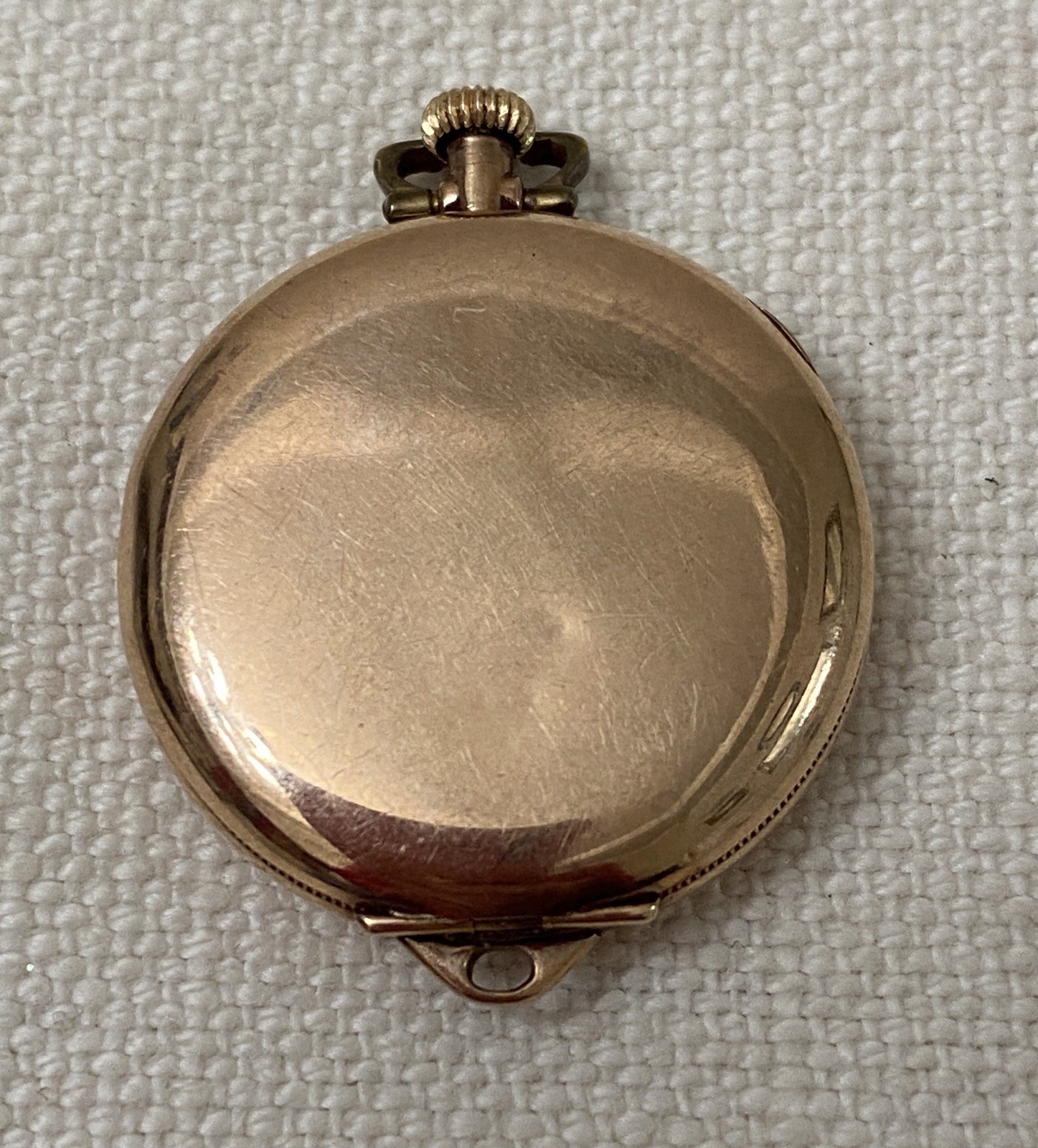 Antique Molly Stark Hampden Pendant Watch Rose Gold Filled Deuco Case