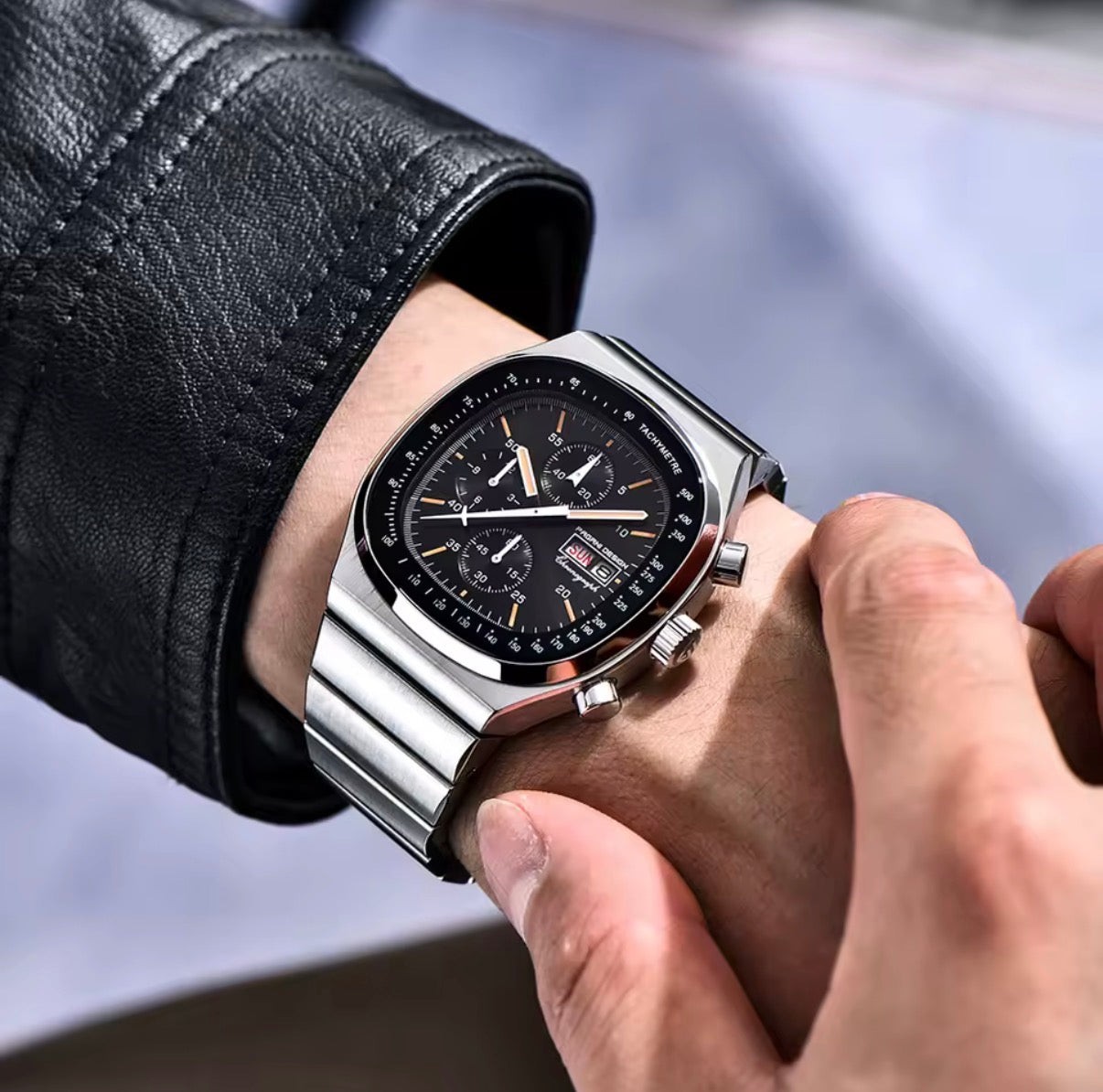 Pagani Design PD-1819 White Chronograph Stainless Steel Quartz Men’s Watch