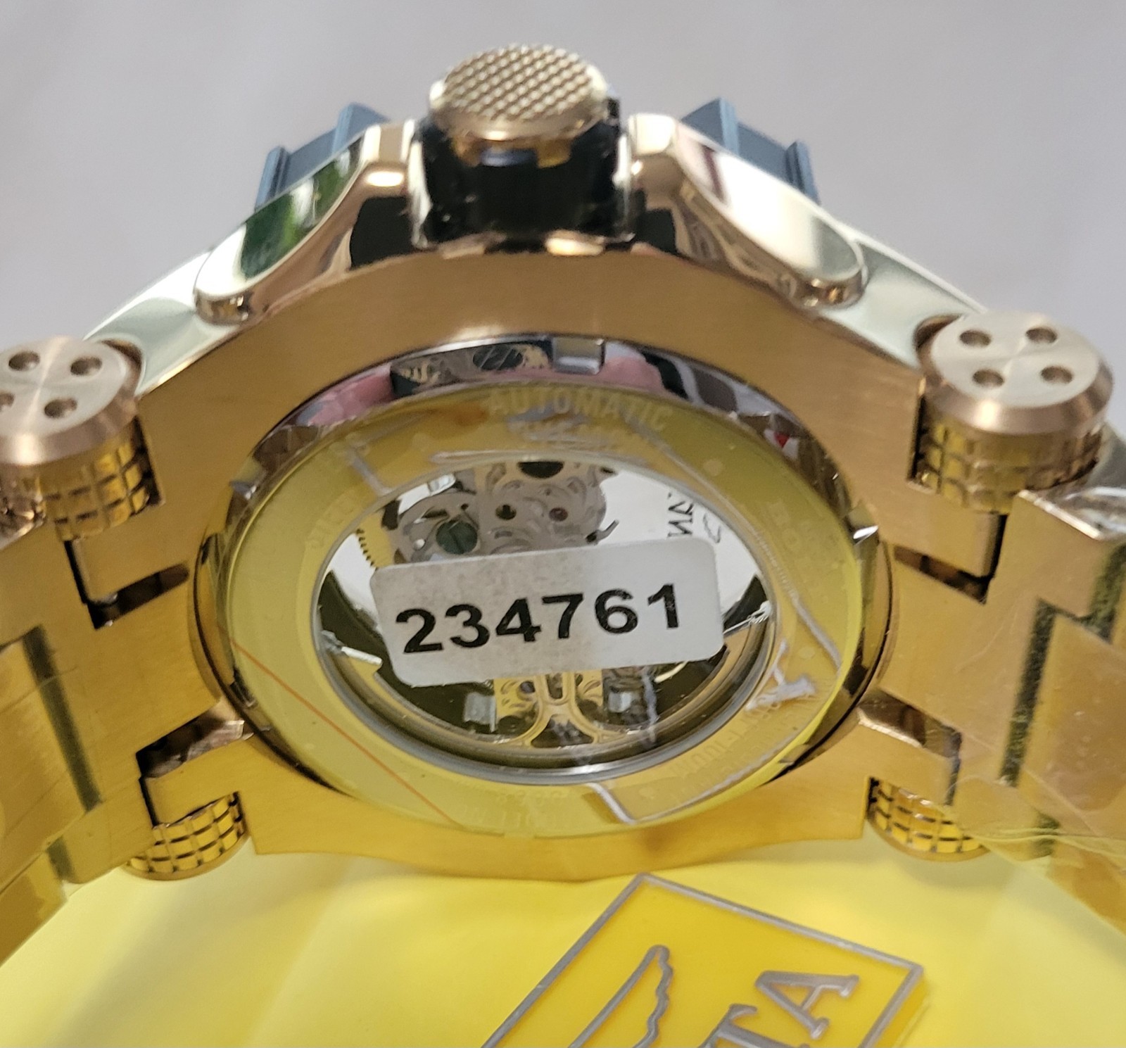 Invicta Bolt Automatic Men’s Watch – 52mm, Gold 49058