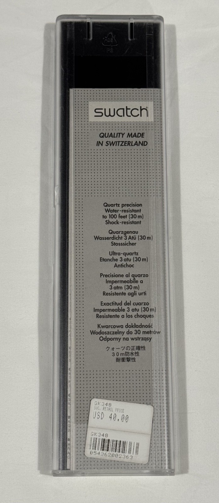 RARE 2001 Swatch SNAP IT ON Collection YELLOW SPRING Watch GK348 VINTAGE