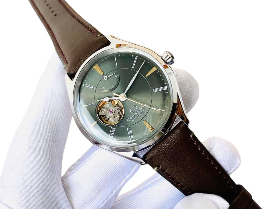 Orient Star Automatic Green Dial Men’s Watch Power Reserve RK-AT0202E Indicator