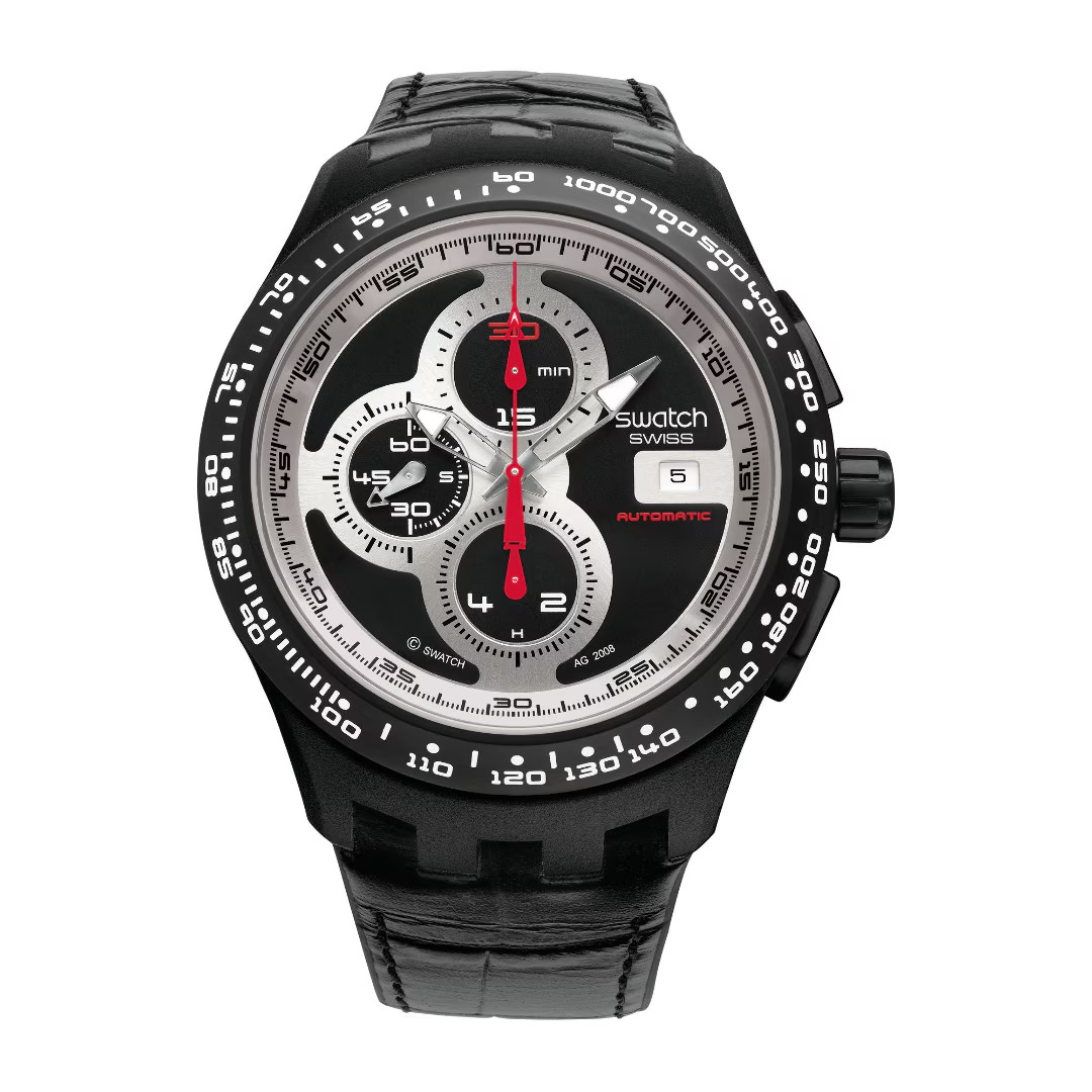 Swatch Sistem51 Right Track (SVGB400) automatic wrist watch UK very good used A