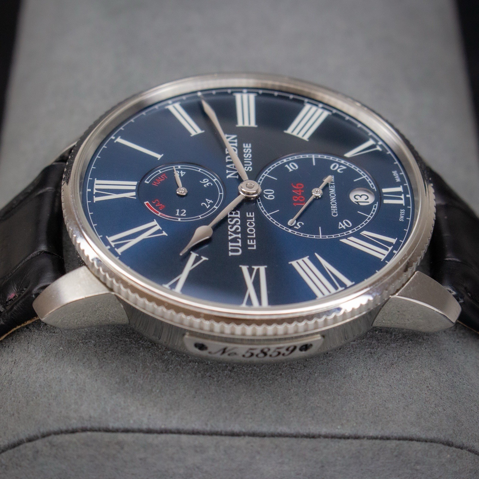 Ulysse Nardin Marine Chronometer Torpilleur 45mm Blue Dial 1183-310/43