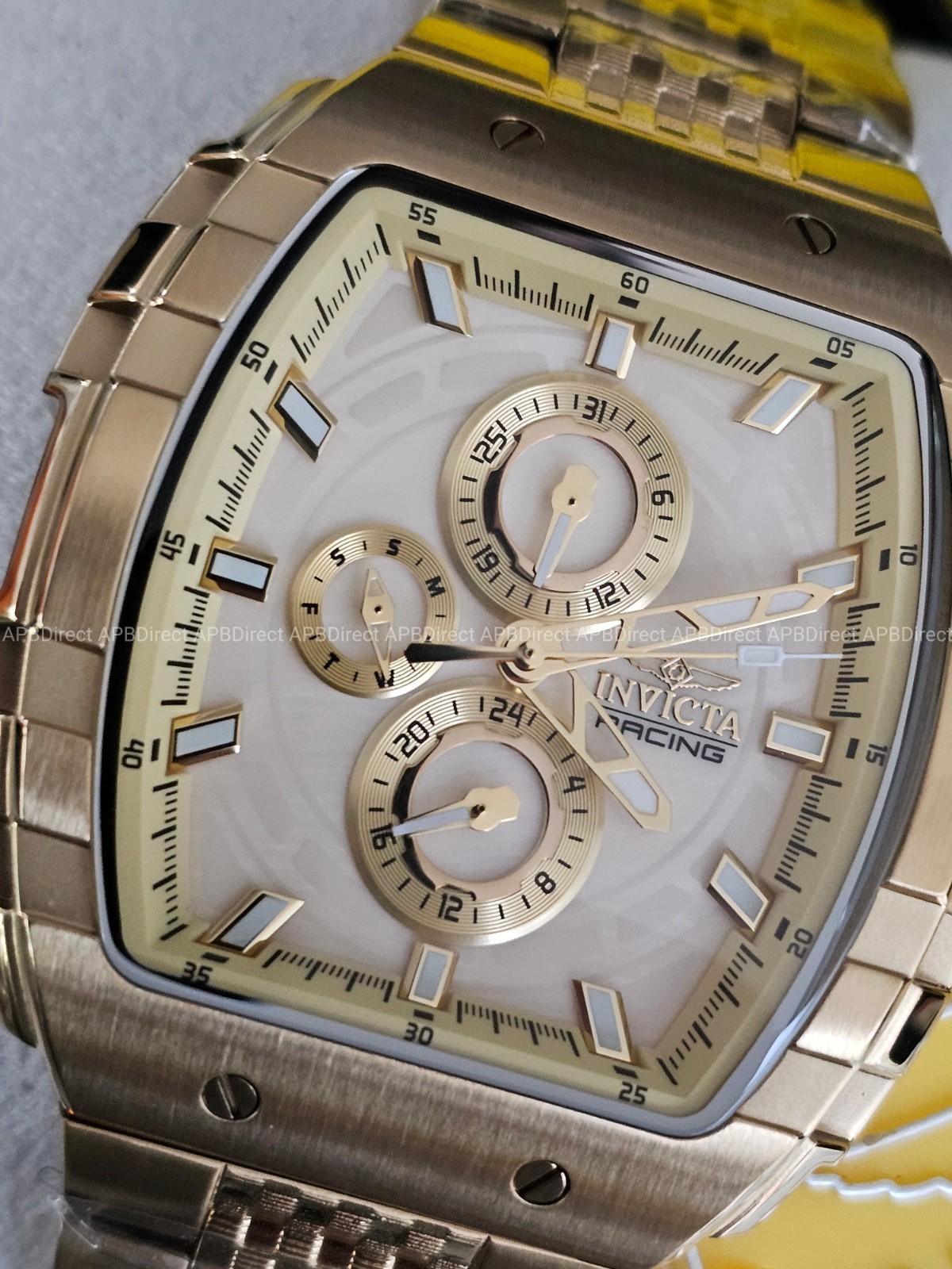 Invicta – S1 Rally – Gold Case & Bracelet Multifunction Quartz Mens Watch