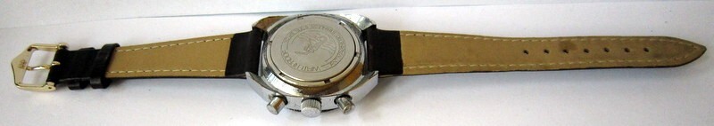 VINTAGE EXCELLENT DDR GERMANY RUHLA FLYBACK DIVER CHRONOGRAPH, SERVICED, 1970’s