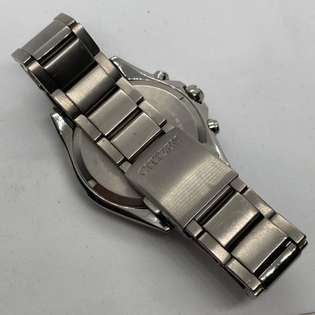 Citizen E820S096081 Watch Chronograph Titanium Eco Drive Authentic Genuine