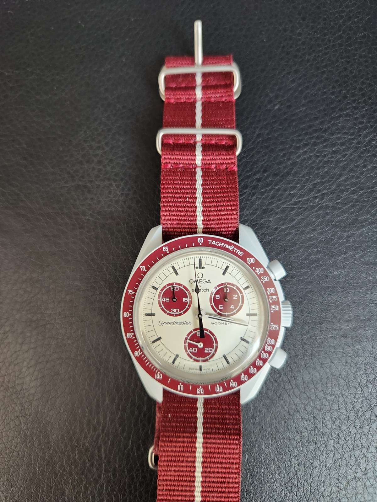 Mint Omega x Swatch MoonSwatch Mission to Pluto – Full Set + Bonus Nato Strap