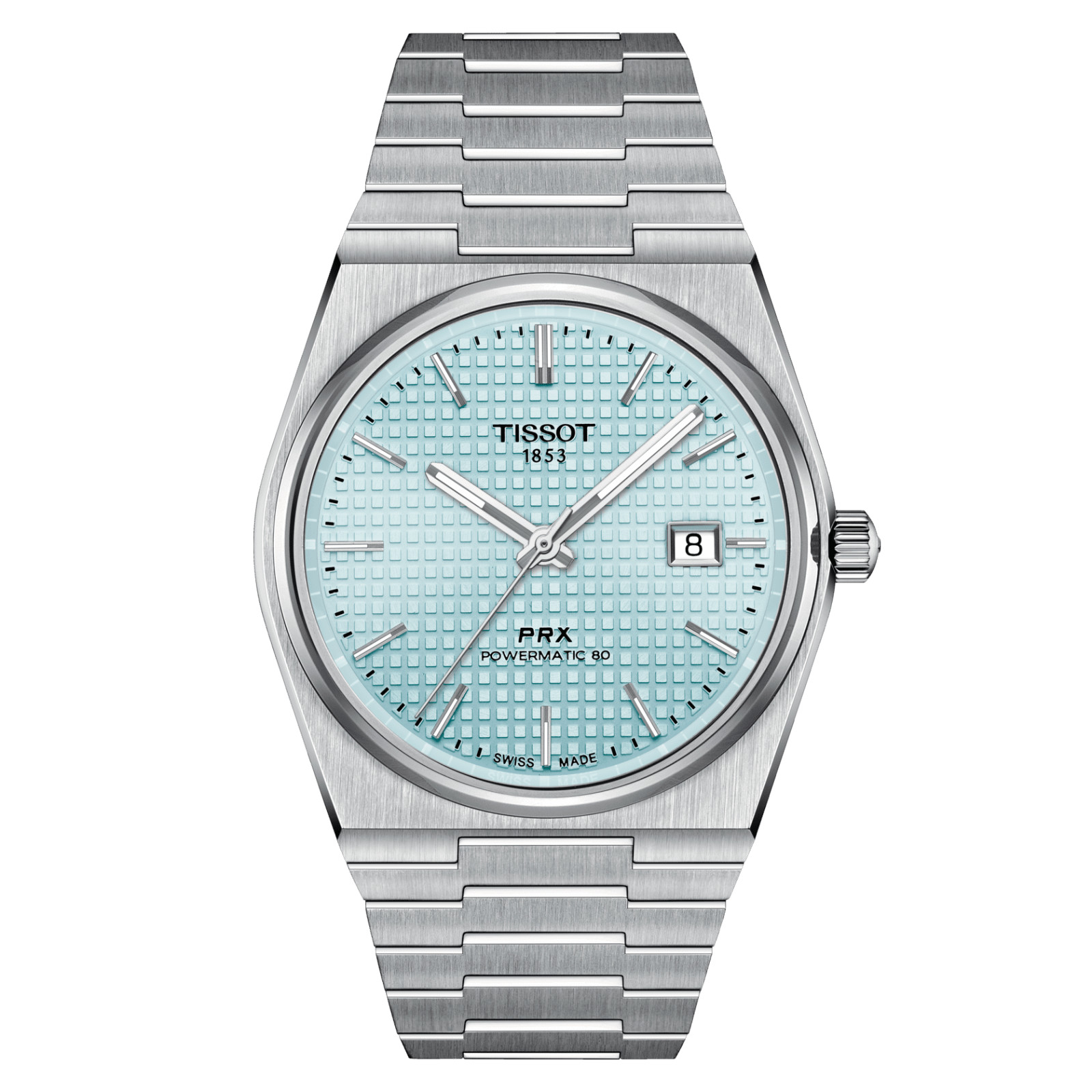NEW TISSOT PRX POWERMATIC 80 ICE BLUE 40MM WATCH T137.407.11.351.00