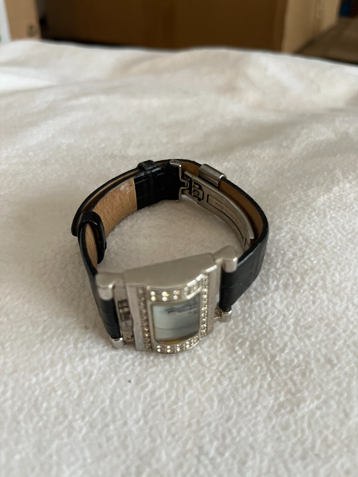 Vintage Wrist Watch Quartz PAOLO by Gucci Womans PG706 Faux Diamonds