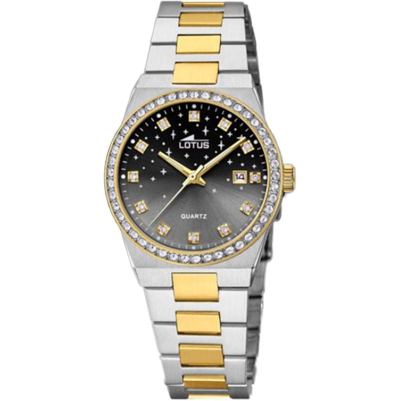 Lotus 18886/4 Freedom Collection Two Tone Steel Solo Tempo Women’s Watch