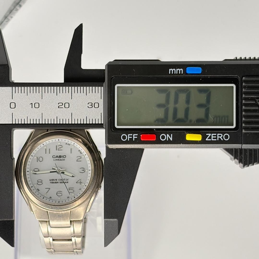 Casio Lineage Solar Quartz White Dial Women Wristwatch