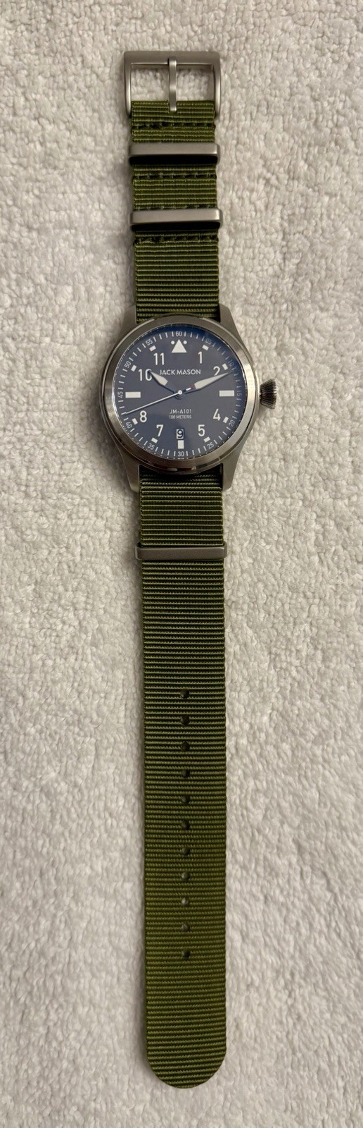 Jack Mason Pursuit Aviator | Grey Dial | Green NATO Band