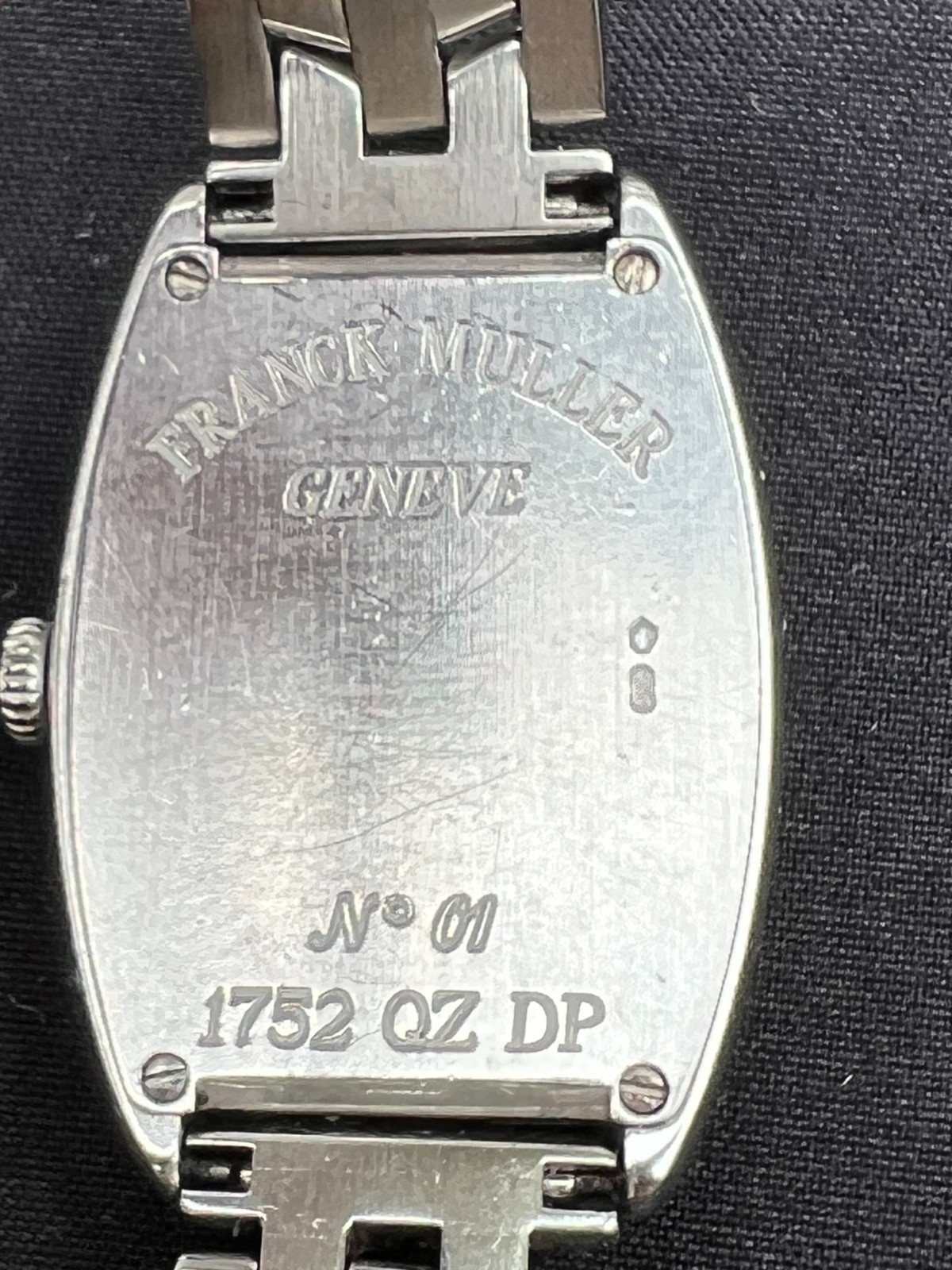 FRANCK MULLER CURVEX DIAMOND BEZEL QUARTZ 1752QZDP LADIES WATCH