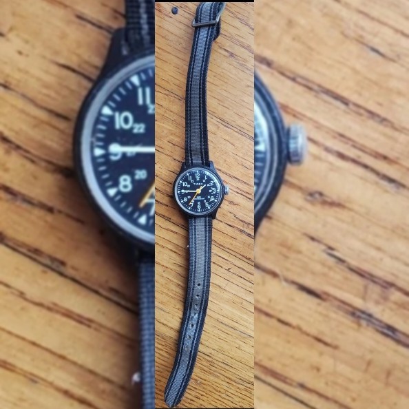 Vintage ’83 TIMEX Watch Blue/Gray Band WATER RESISTANT #1997110183 NEEDS BATTERY