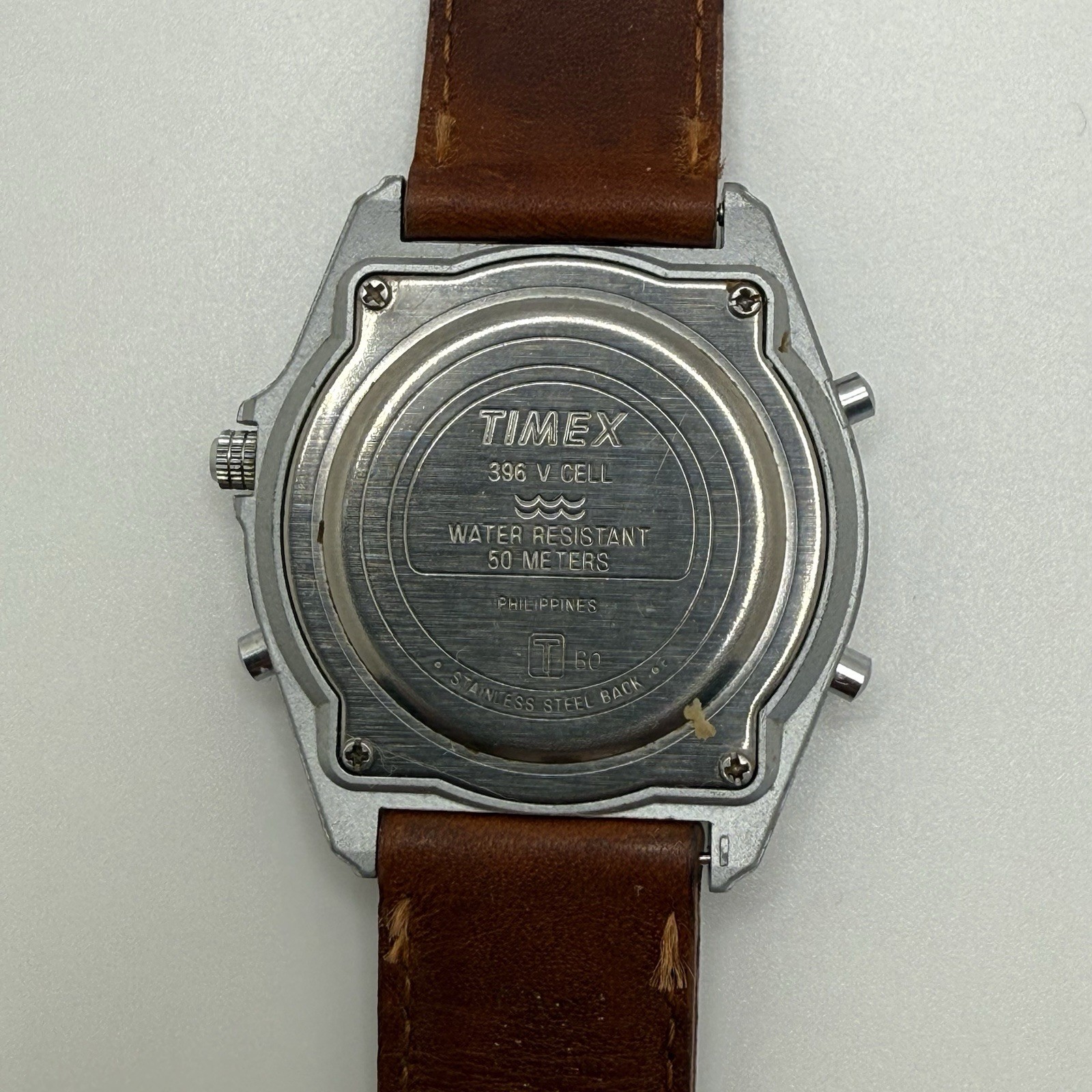 Vintage Timex B-29 Chronograph Men’s Watch Ana-Digi Lights 50m 1980s Philippines