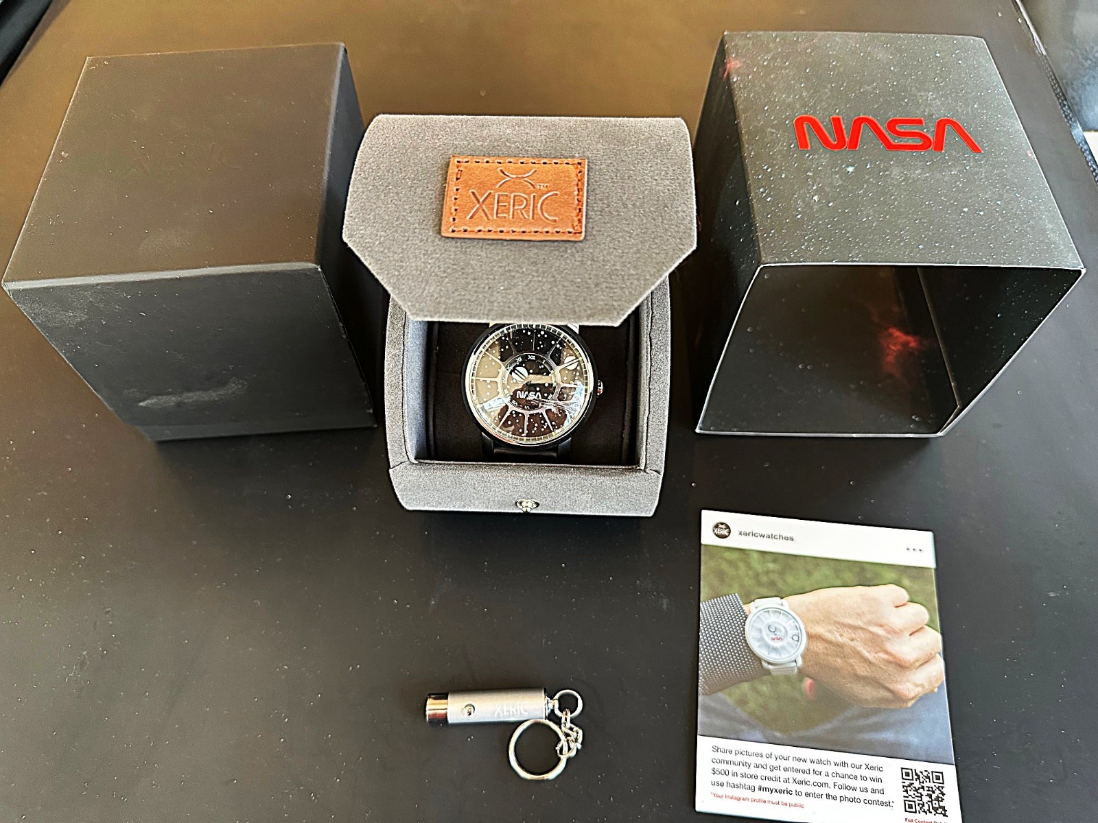 New Xeric NASA Trappist-1 Apollo 11 Limited Edition Automatic Watch, Black dial