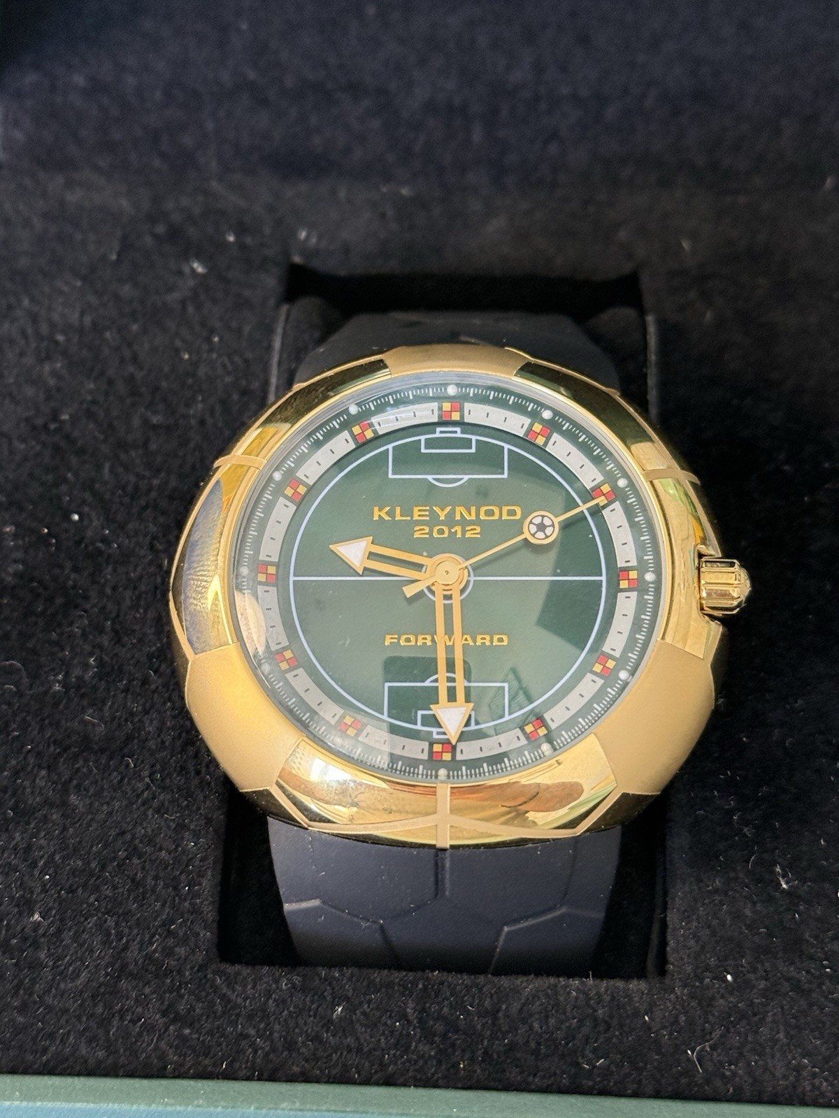 Kleynod Forward 2012 Euro Football Kyiv Watch 55mm Swiss Ronda Quartz Box