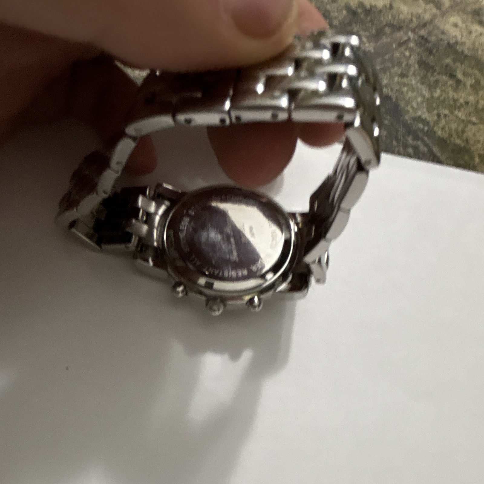 Lucien Piccard Quartz Chronograph 38mm Silver Dial Roman Date 30m