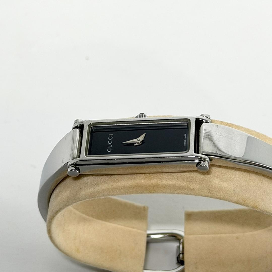 GUCCI 1500L Black Dial Quartz Bangle Watch Pre-Owned