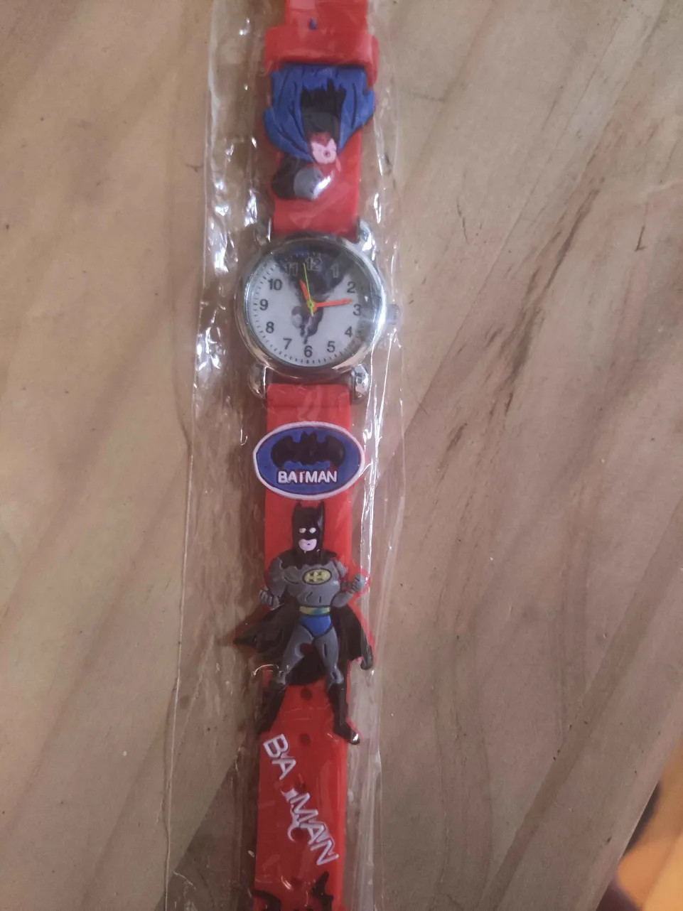 Wholesale Cartoon Batman Quartz 3D Silicone Strap Movie Figure Kids Watch
