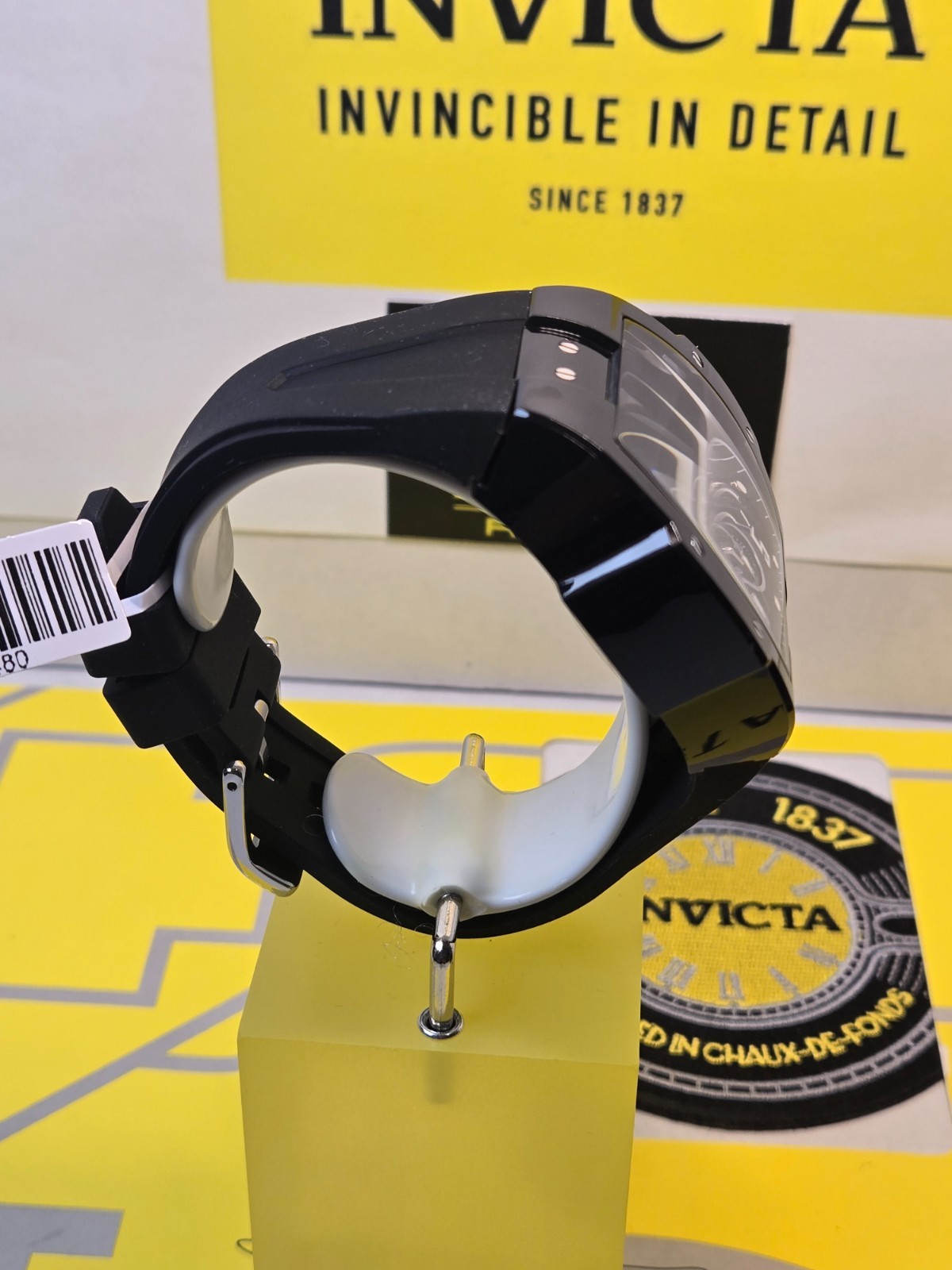 Invicta S1 Rally Anatomic Chrono Men’s Watch 47mm Black with Back Dial Date NEW