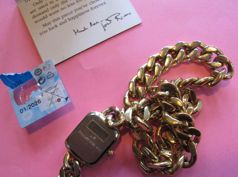 Joan Rivers Watch Double Wrap GT Curb Link 25th Anniversary Vintage W Box FREE H