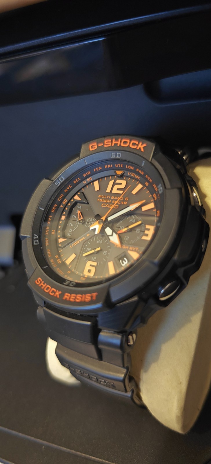 Casio G-Shock GW-3000B Gravitymaster, 6 Atomic, Full Working. Crystal Perfect.