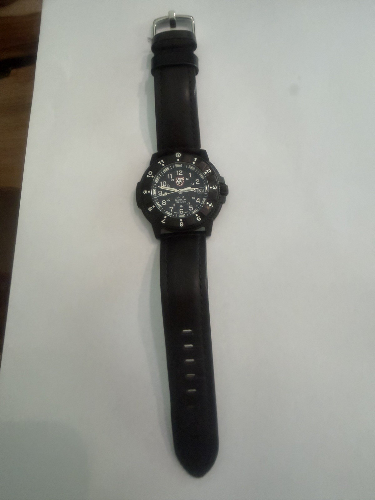 Case [N MINT] Luminox 3400 F-117 Nighthawk USAF fighter jet Men Watch Qz