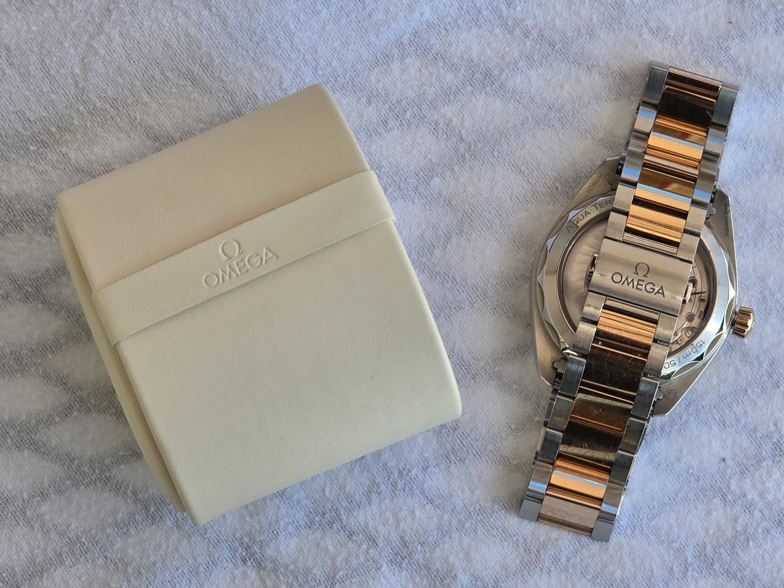 Omega Seamaster Aqua Terra 41mm Sedna Gold Steel Grey Dial 220.20.41.21.06.001