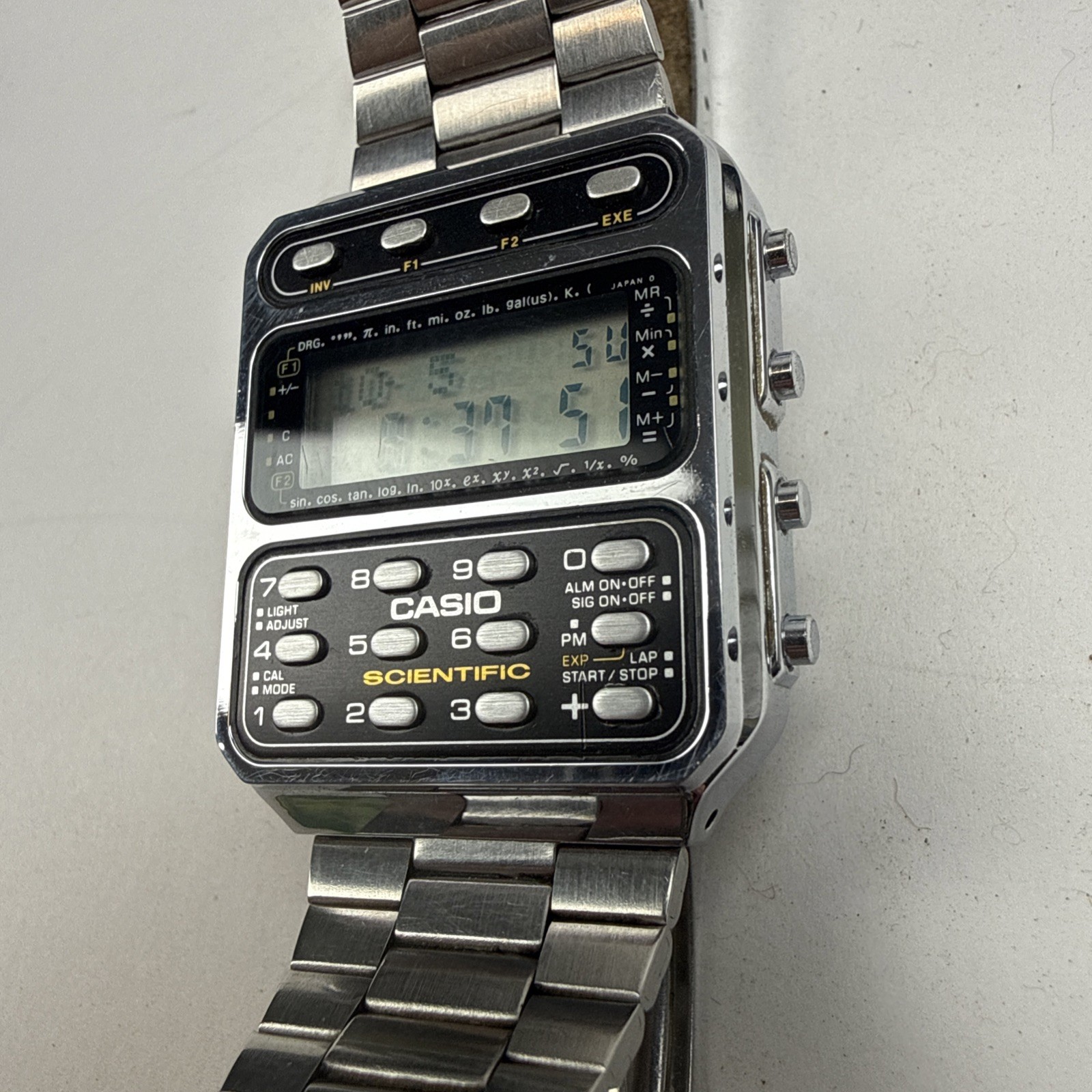 CASIO CFX-200 SCIENTIFIC CALCULATOR WATCH Module 197 Working Vintage