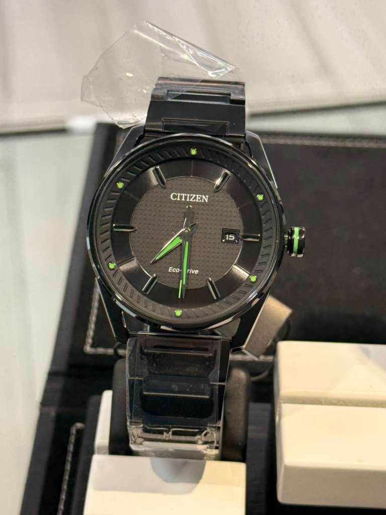 Citizen Eco-Drive 42mm Black Stainless Steel Case and Band, Men’s Wristwatch