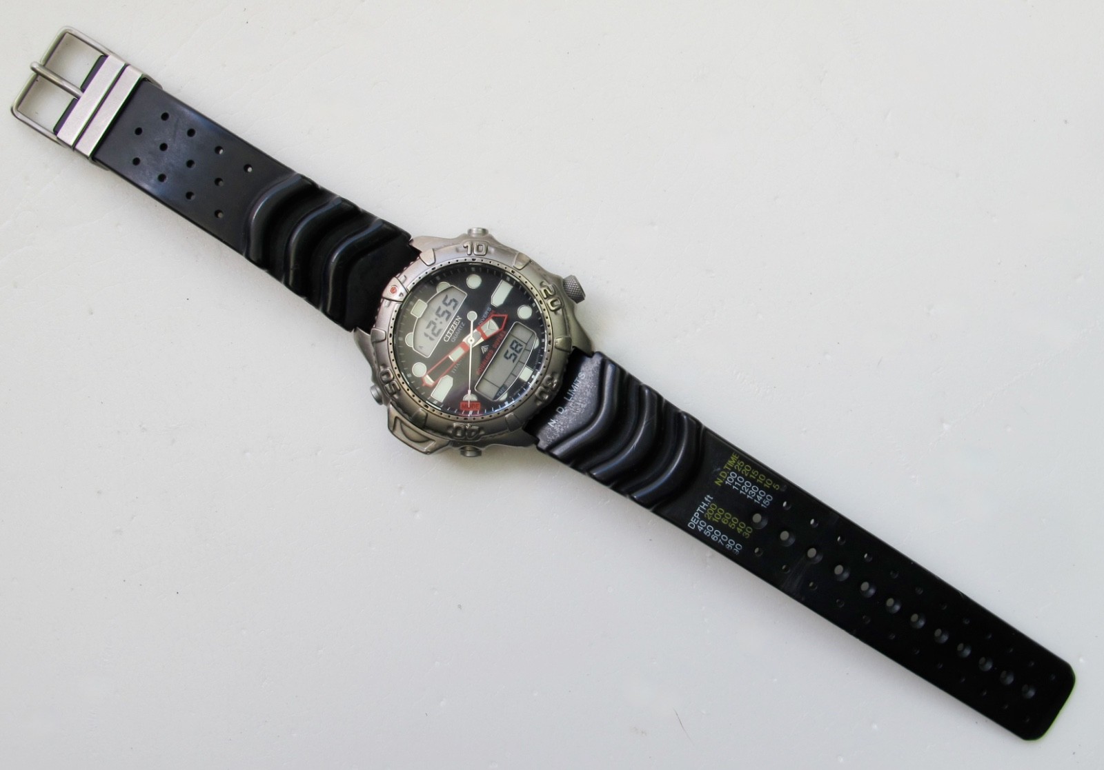Citizen Aqualand Duplex Titanium Dive Watch C506-Q00711 TA