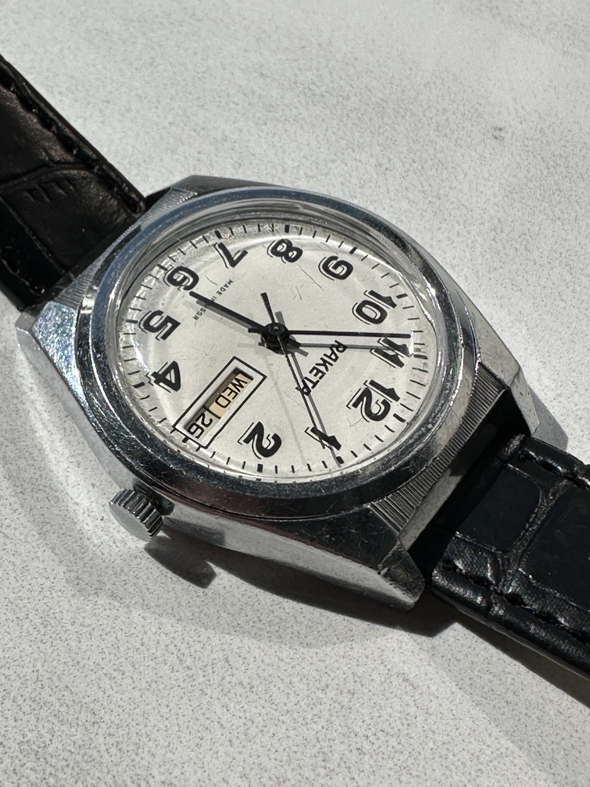 Vintage Soviet men’s mechanical watch RAKETA “Rolex” Cal 2628 H. USSR.