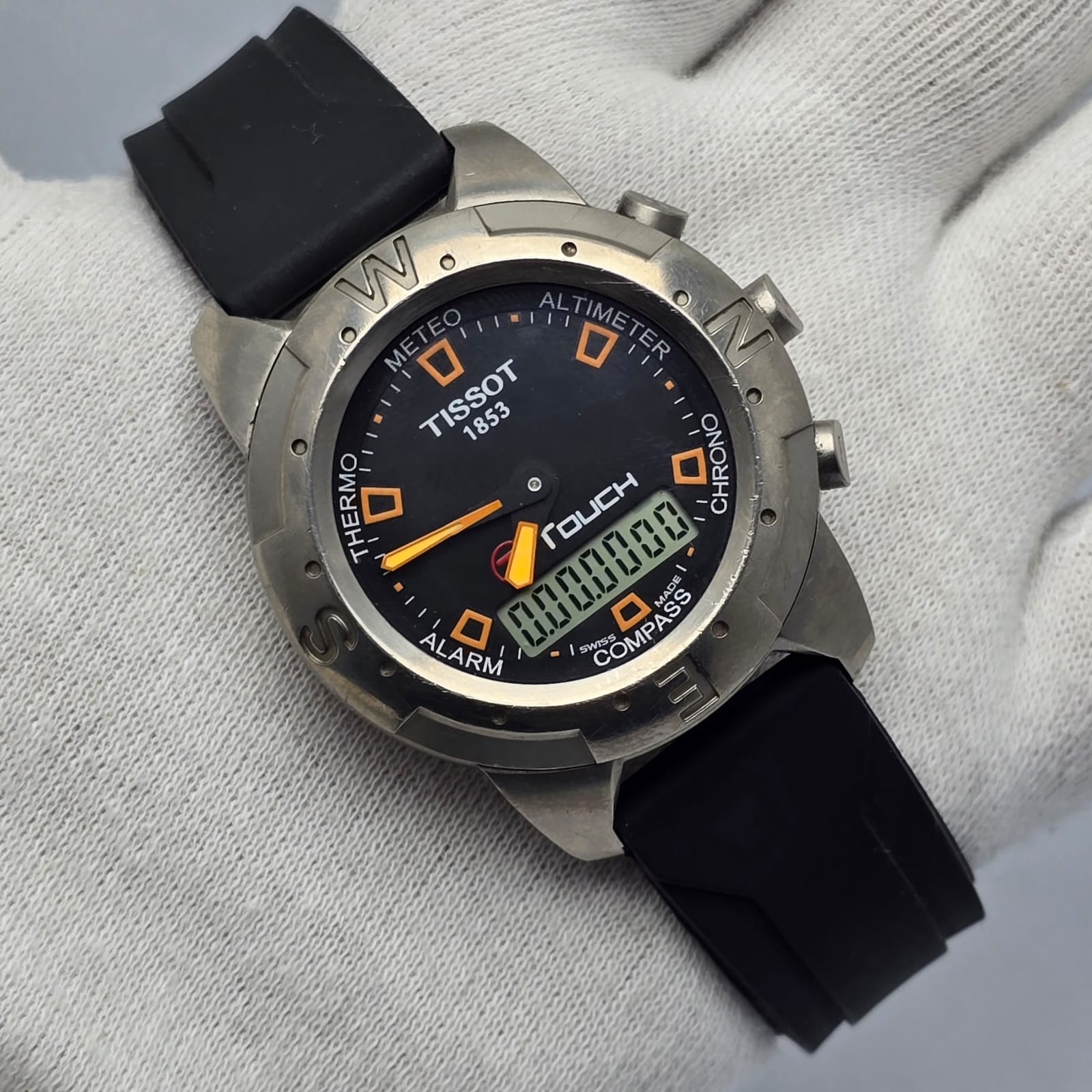 Tissot T-Touch Titanium 252/352 Touchscreen Sapphire Swiss Alarm Compass Watch