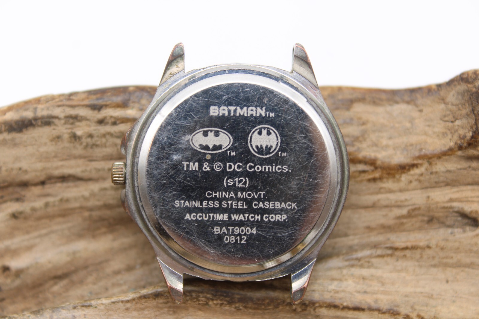 ACCUTIME BATMAN QUARTZ WATCH BAT9004 0812 33.1mm 16.3mm LUG RUNS (F4G2)