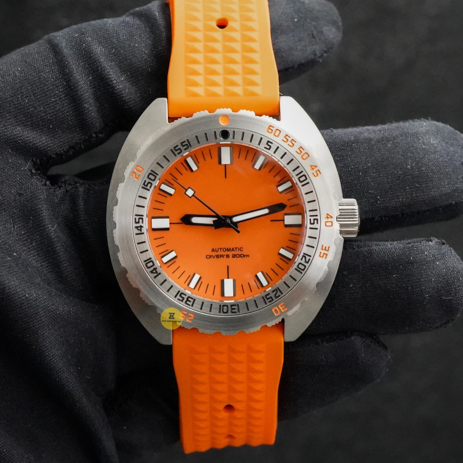 42mm DX Style Orange Dial NO LOGO Mod Watch NH35A Automatic Movement