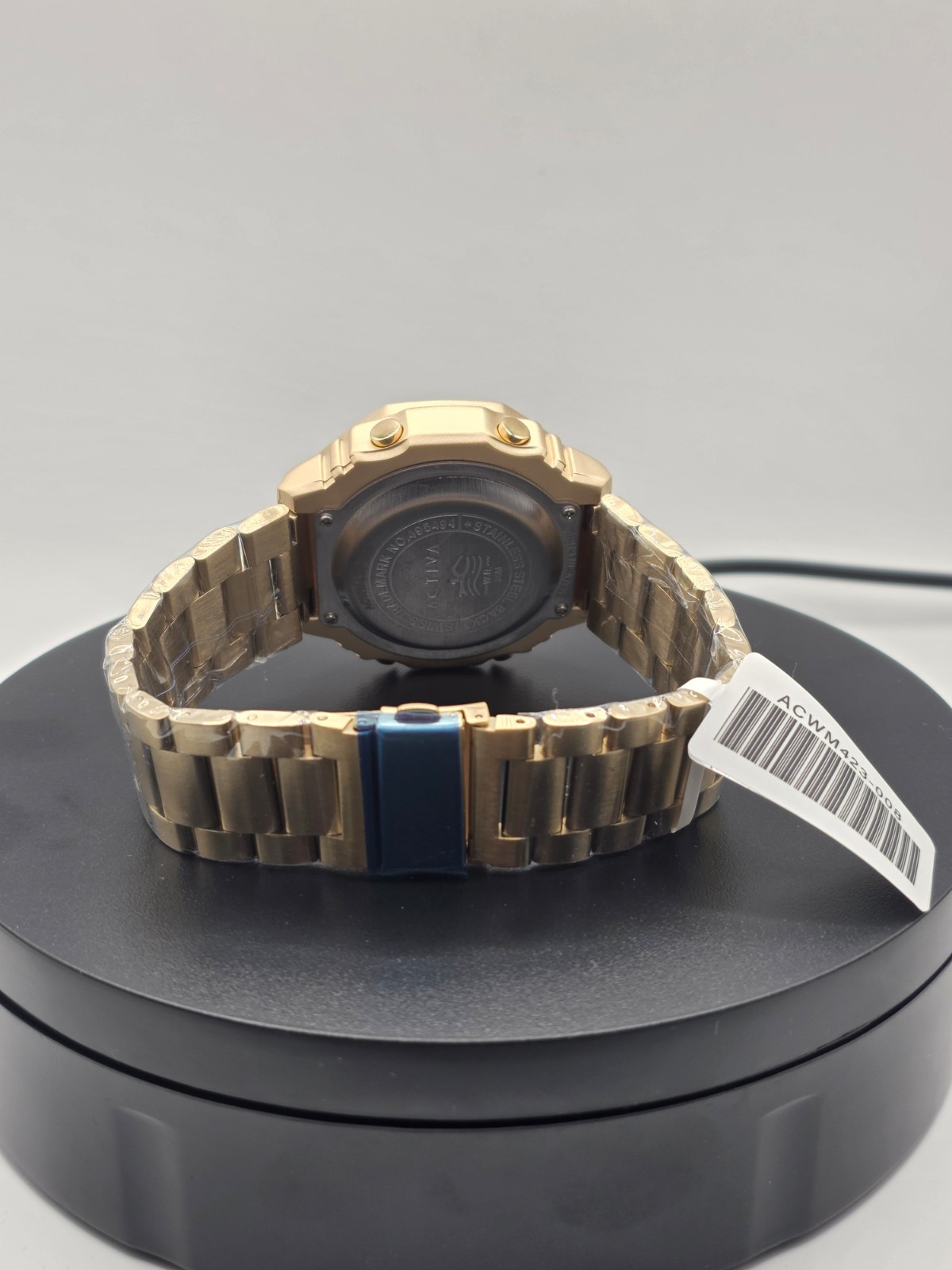 Activa by Invicta ACWM423-008 Analog Digital Unisex Watch 45.5mm Gold Tone NIB
