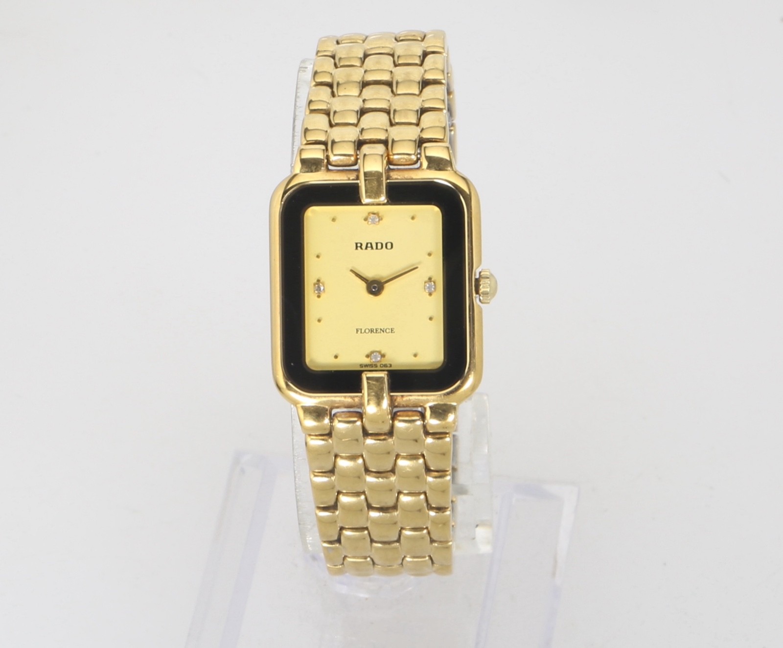 Vintage Rado Florence 153.3652.2 21mm Gold PVD-coated Quartz Gold Women Watch