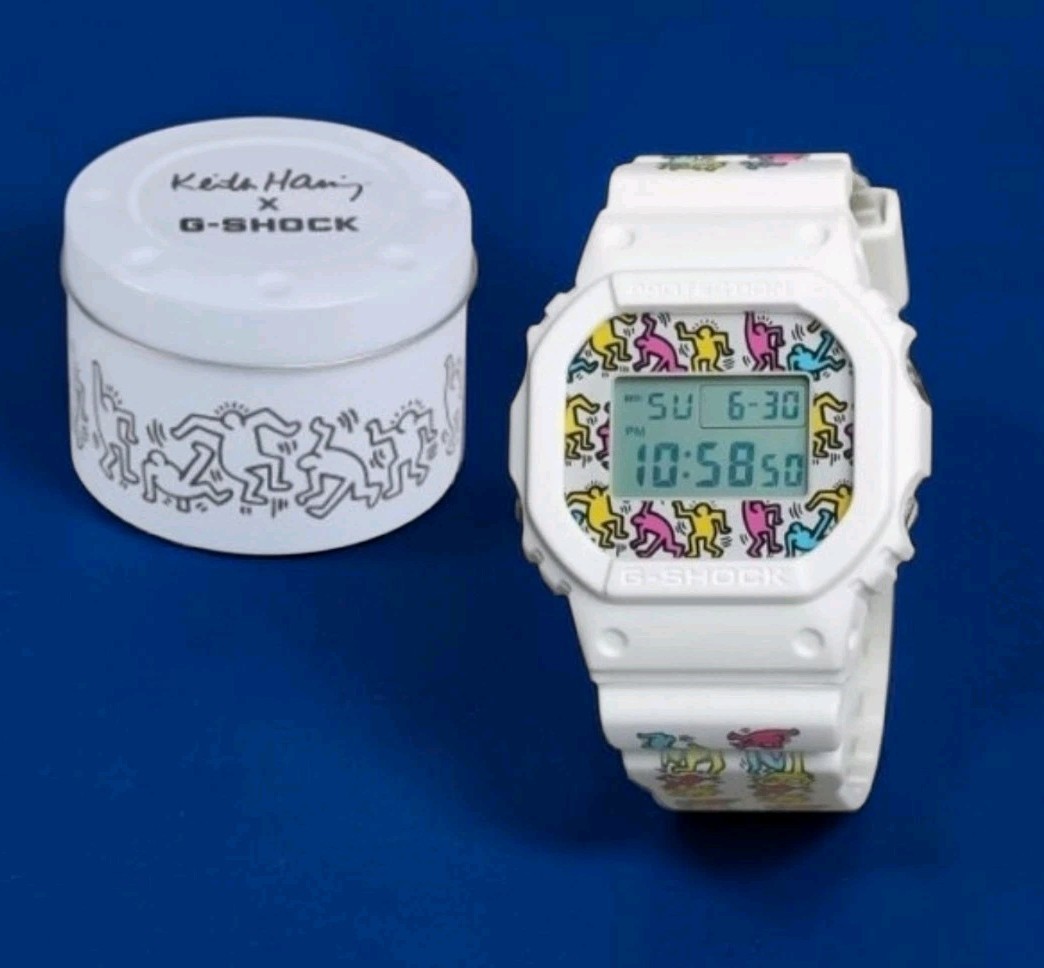 NEW! Casio G-SHOCK × KEITH HARING Men’s DW-5600VT Limited Edition Watch RARE!