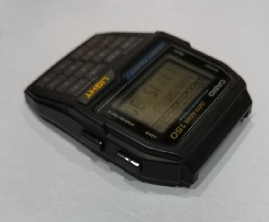 CASIO DATABANK 150 CALCULATOR WATCH FACE (NO BAND) DBC-150 EXCELLENT CONDITION