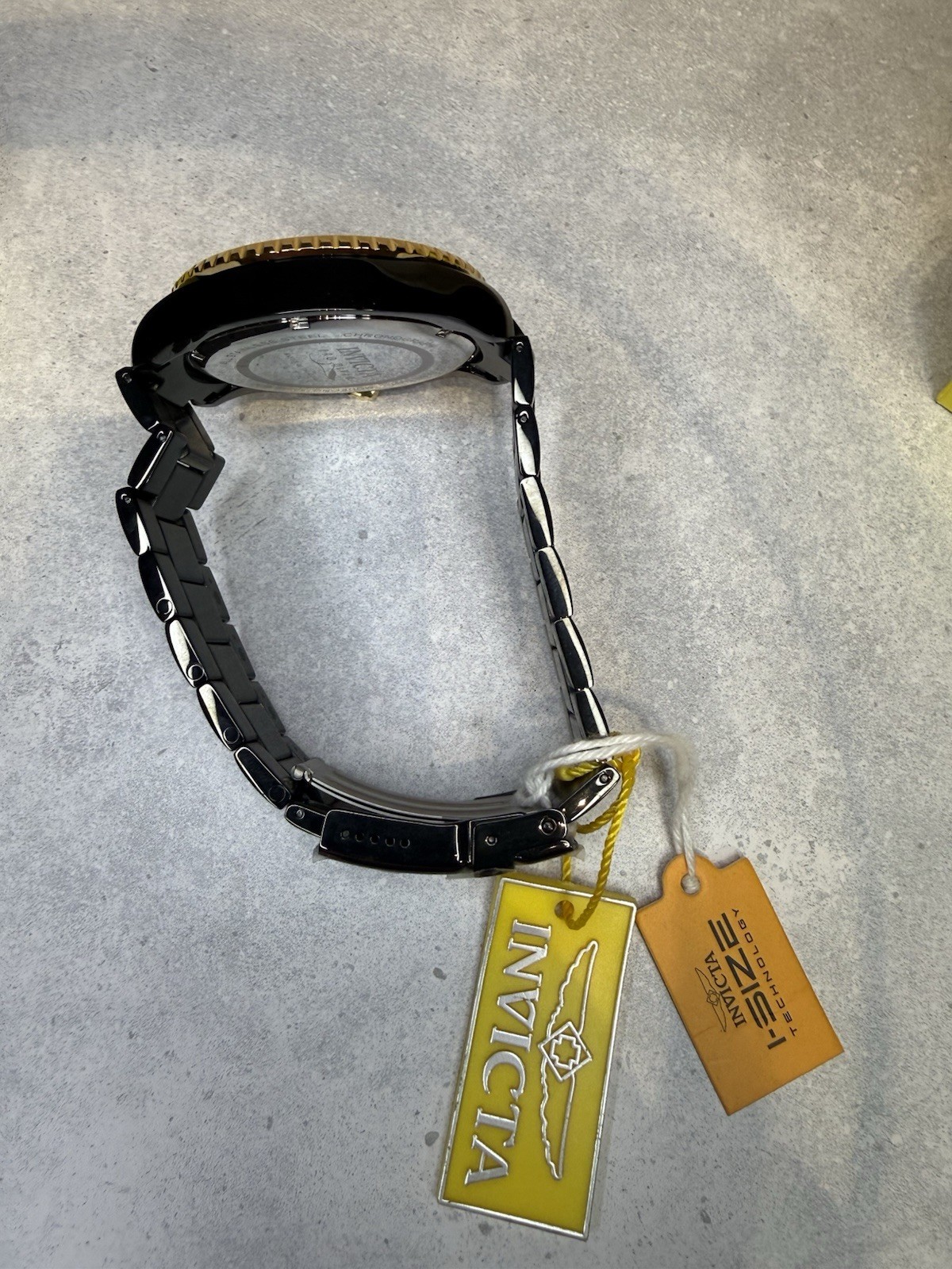 Invicta Pro Diver 53mm Black Gold Chronograph Men’s Watch New Stainless Steel