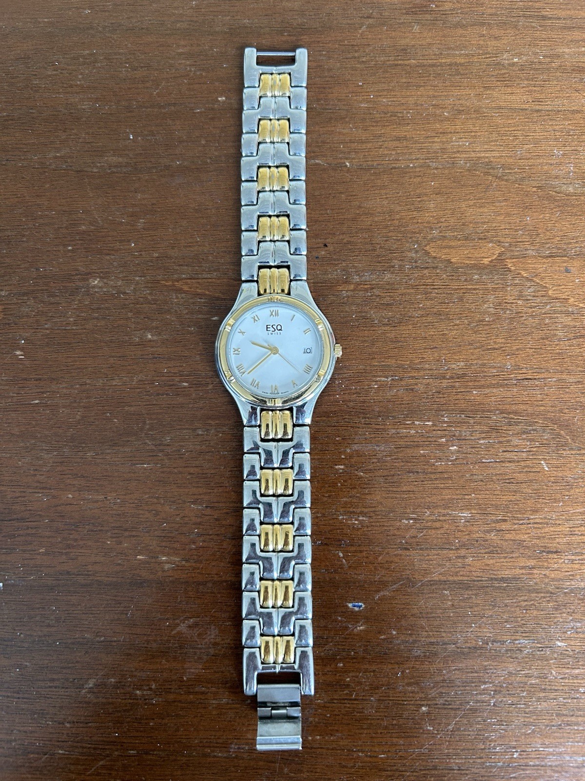 ESQ 300625 Men’s Stainless Steel Swiss Quartz Two-Tone Movement Watch