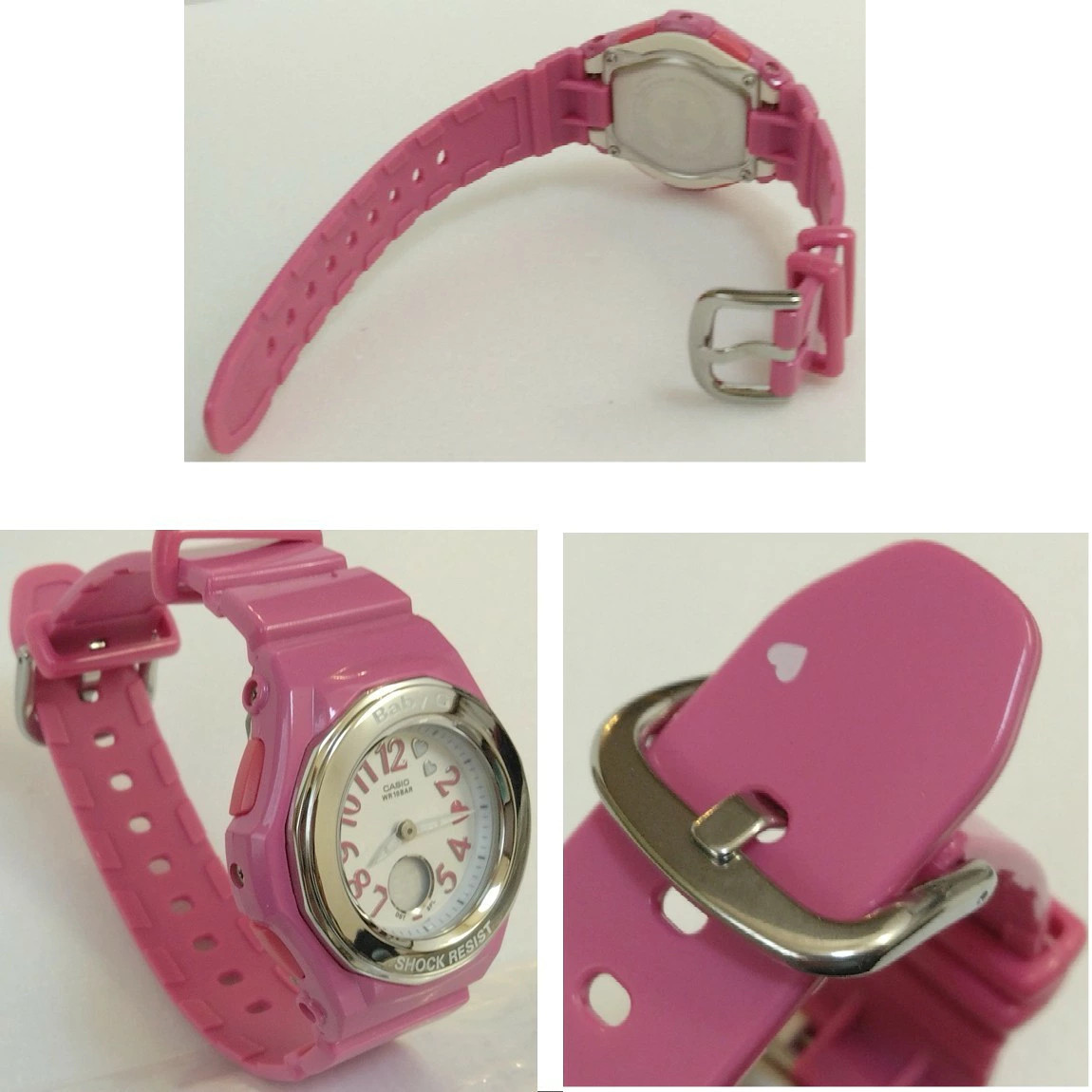 NearMint CASIO Women’s Cute Pink Watch Baby G BGA 105 with 1 Month A19 42 T 1