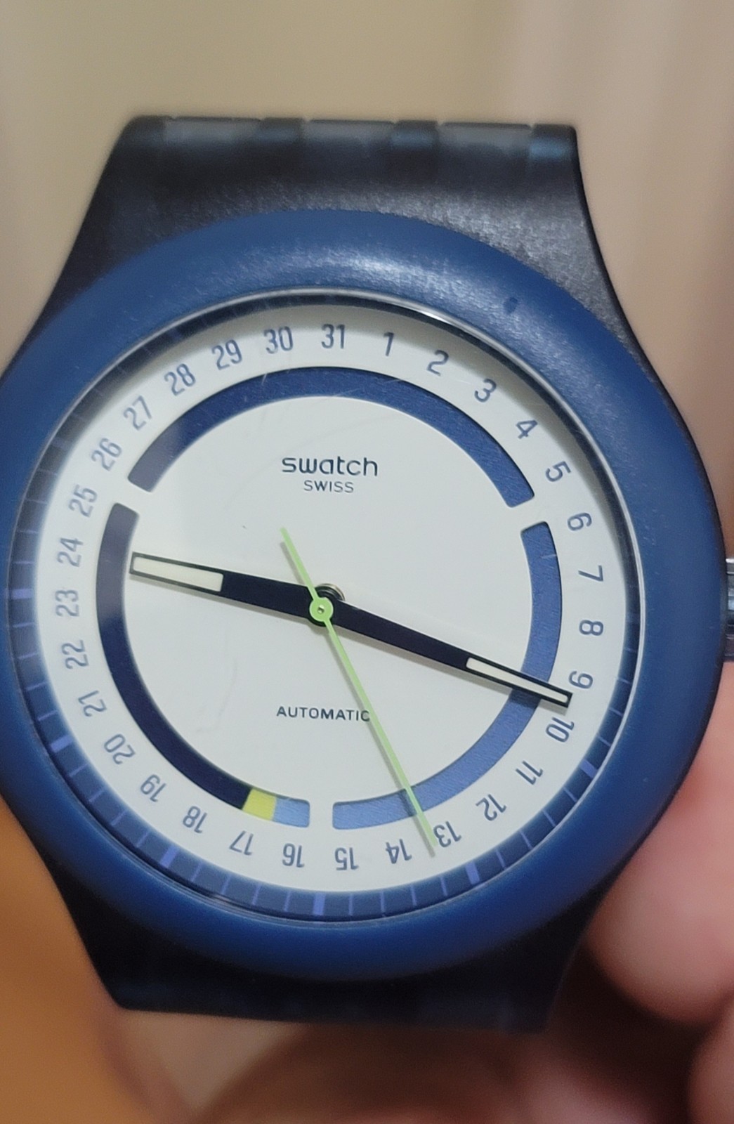 Swatch Sistem51 Hodinkee Stoplight Neon Remix