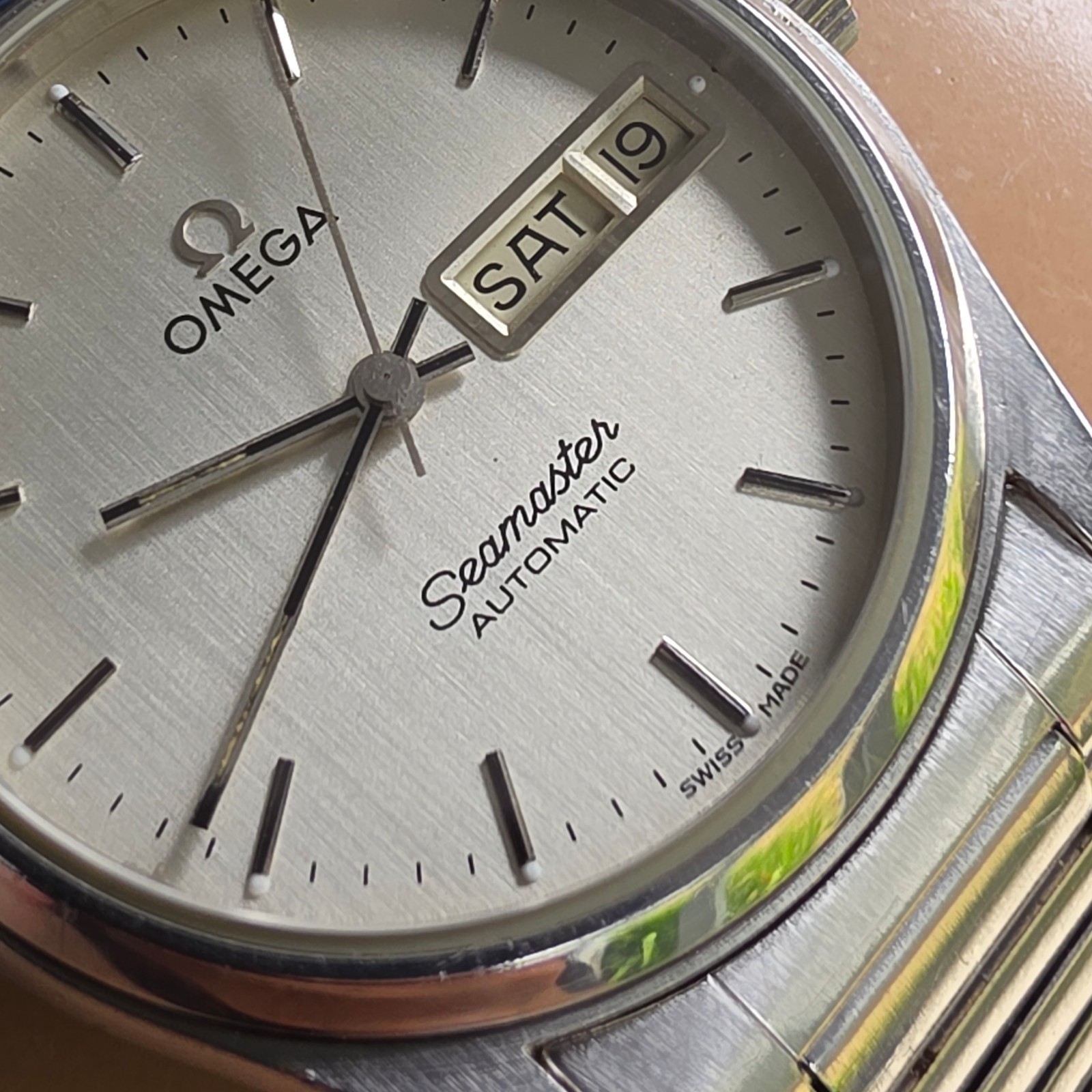 Vintage OMEGA seamaster men’s automatic watch day/date swiss 1982 #2