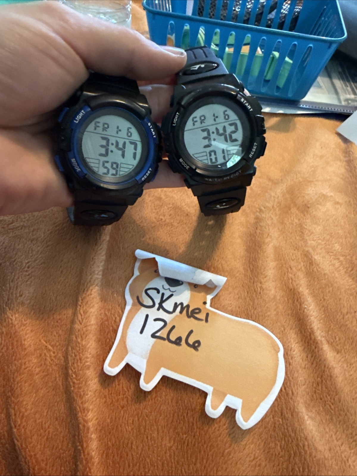 SKMEI 1266 Sports Watch Digital Men’s Black Band 43mm Case- New Battery X2