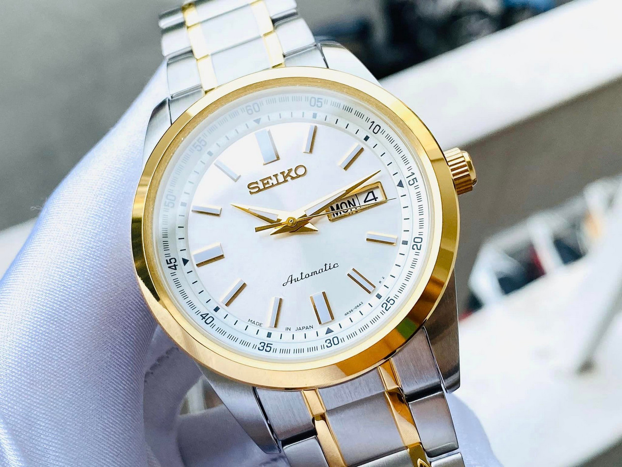 Seiko Automatic White Dial Date Day Indicator SARV004 Men’s Watch