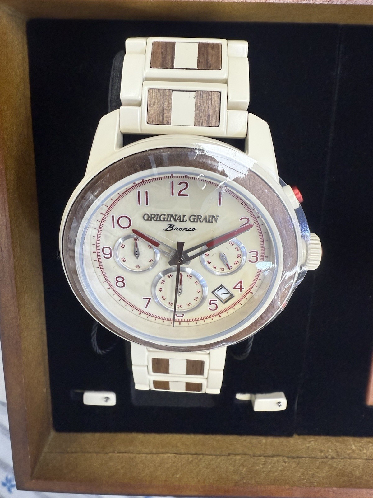 BRAND NEW ORIGINAL GRAIN FORD BRONCO BARREL CHRONO 45MM MENS WATCH LIMITED ETD