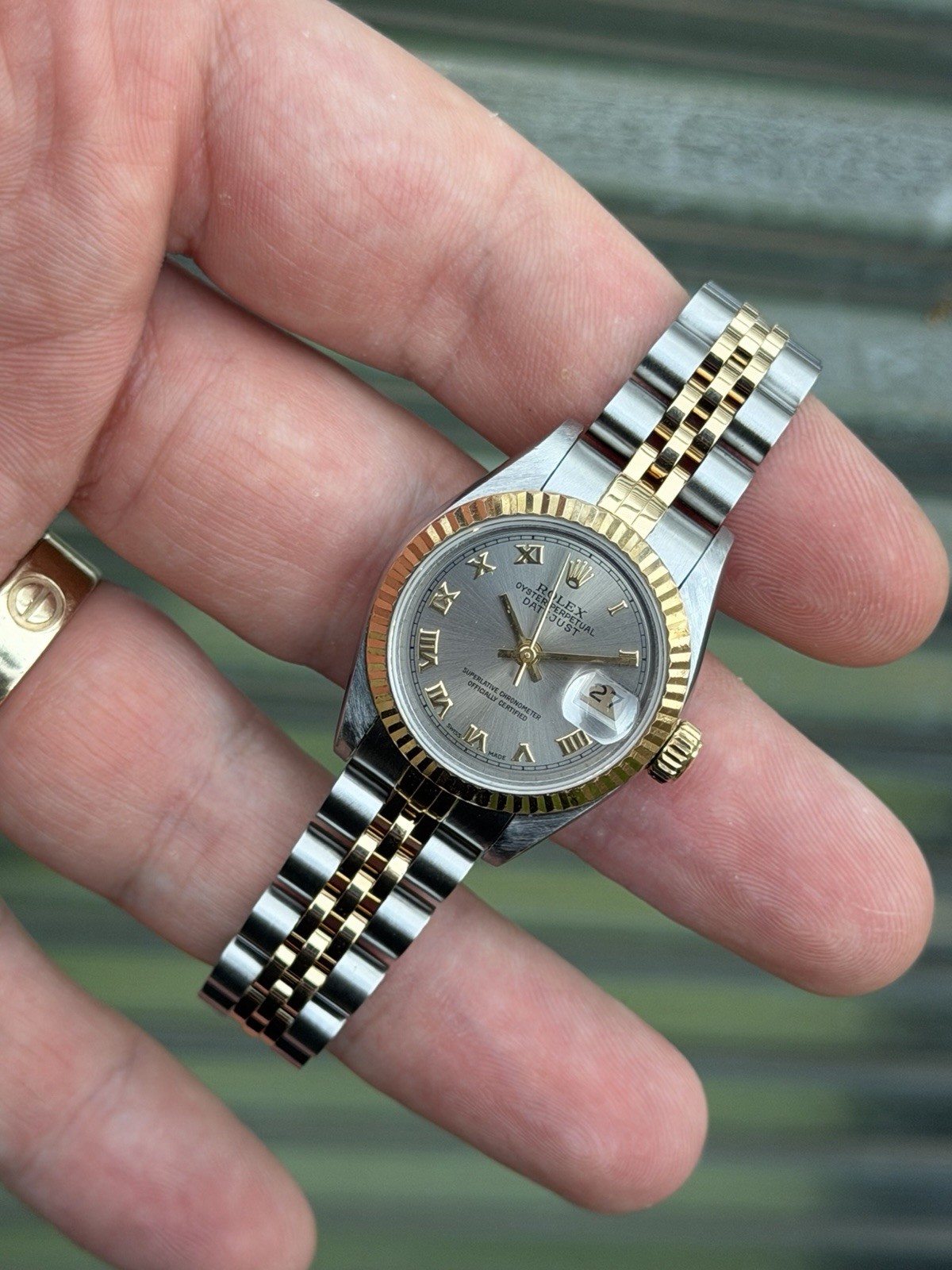 Rolex Lady-Datejust 26mm 69173 Gold and Steel Jubilee Bracelet Box & Papere